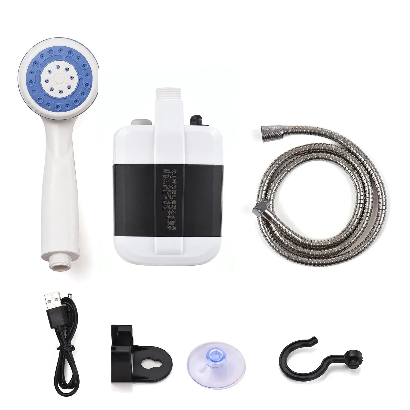 Portable USB Rechargeable Electric Shower Pump for Camping, Car Washing, and Pet Cleaning - Trekker Essentials