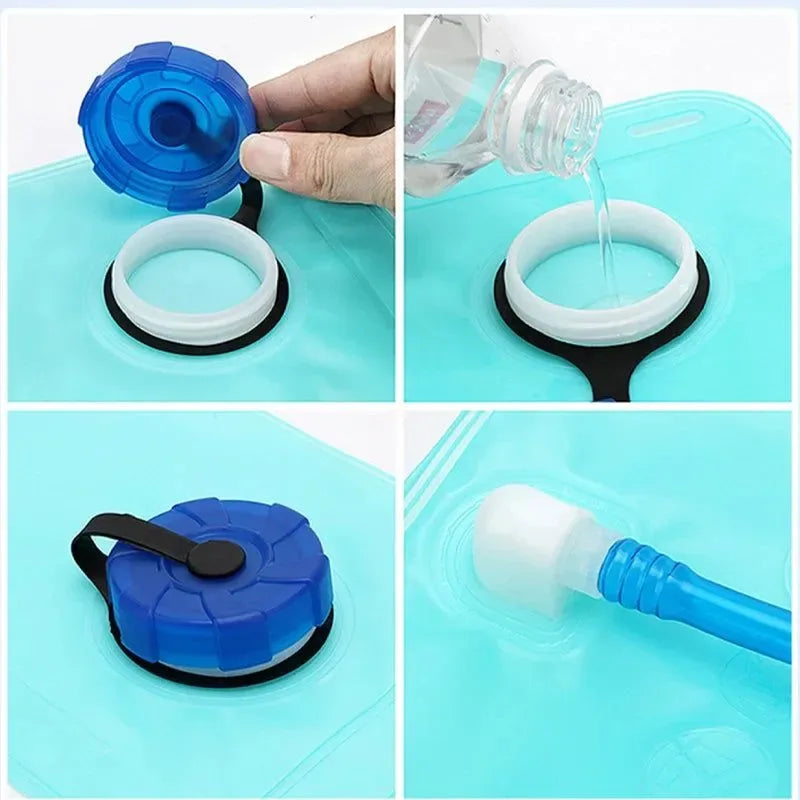 Portable Water Bag with 2L Capacity Essential Hydration for Outdoor Activities - Trekker Essentials