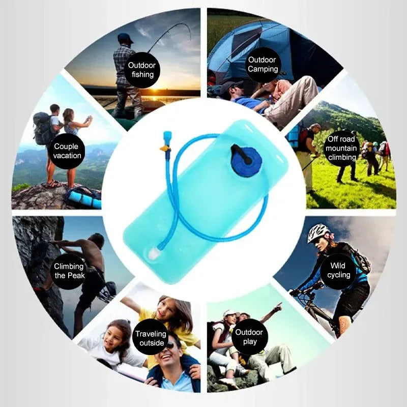 Portable Water Bag with 2L Capacity Essential Hydration for Outdoor Activities - Trekker Essentials