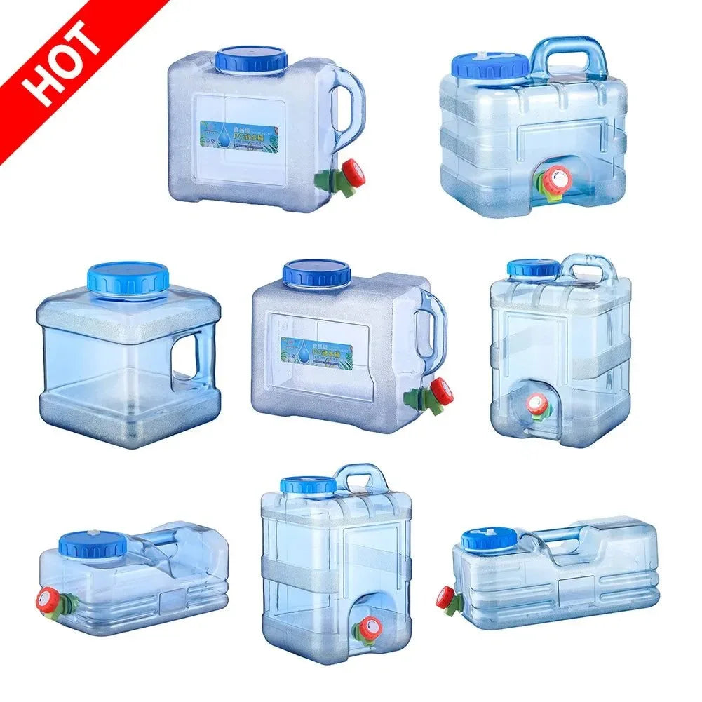 Portable Water Bucket with Faucet - Ideal for Outdoor Activities and Camping - Trekker Essentials