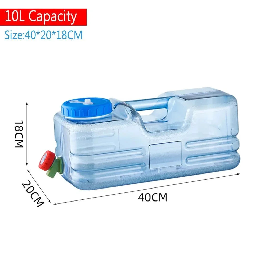 Portable Water Bucket with Faucet - Ideal for Outdoor Activities and Camping - Trekker Essentials