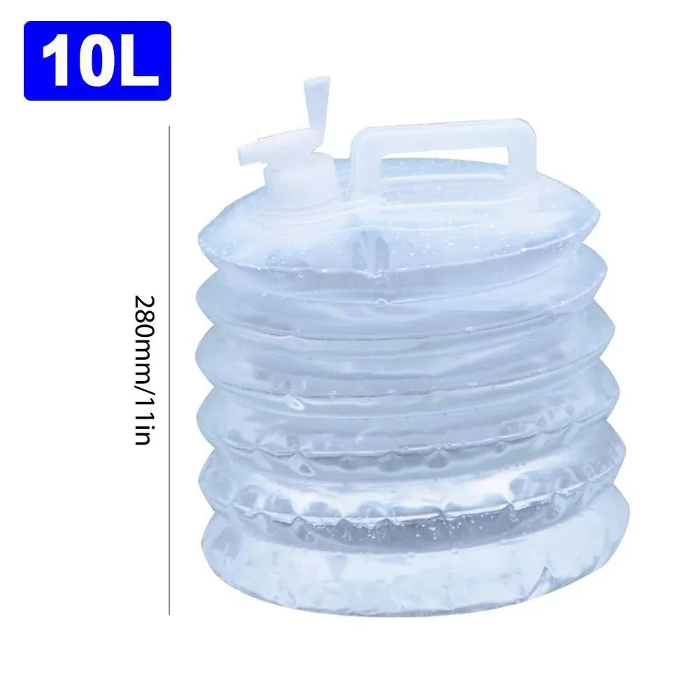 Portable Water Bucket with Faucet - Ideal for Outdoor Activities and Camping - Trekker Essentials