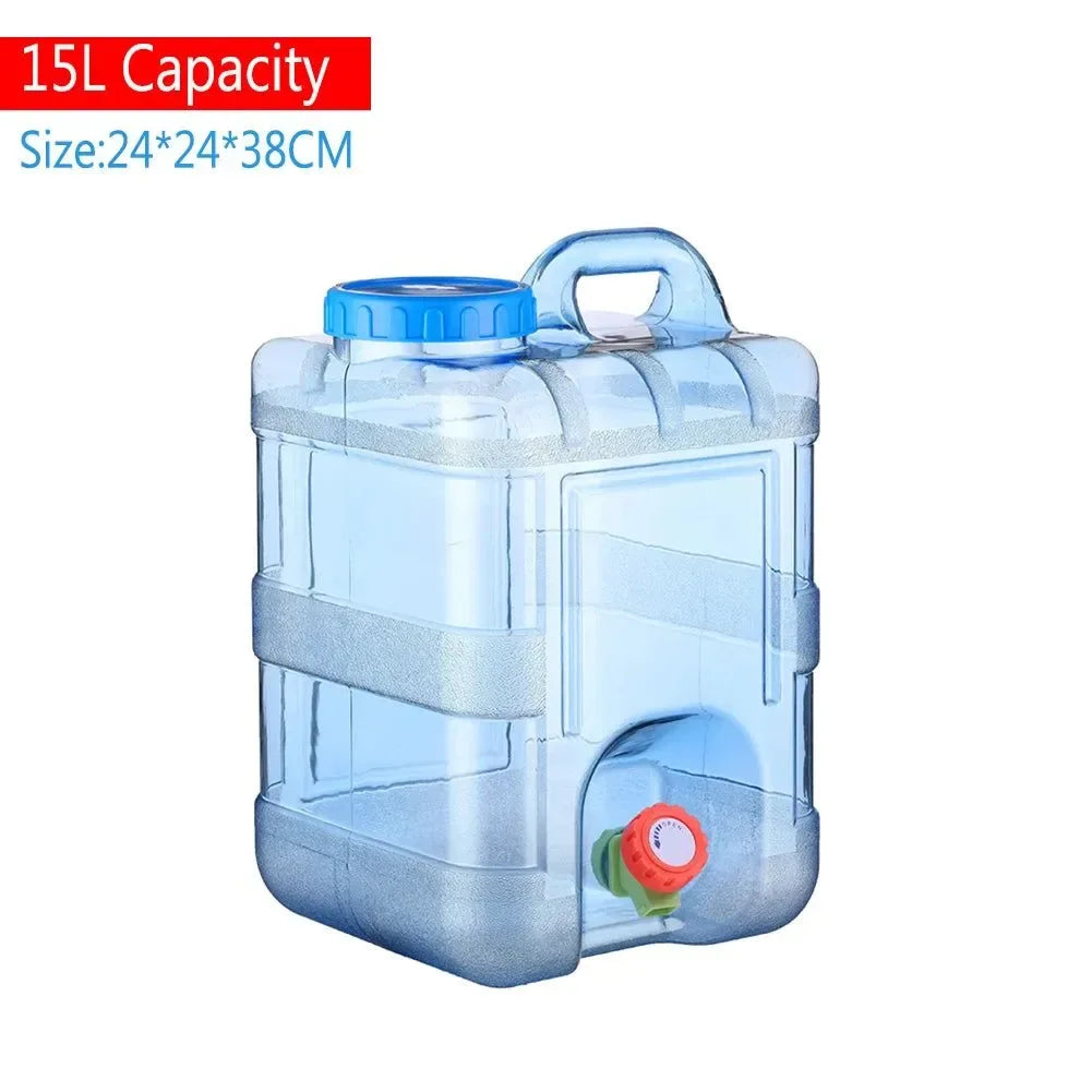 Portable Water Bucket with Faucet - Ideal for Outdoor Activities and Camping - Trekker Essentials