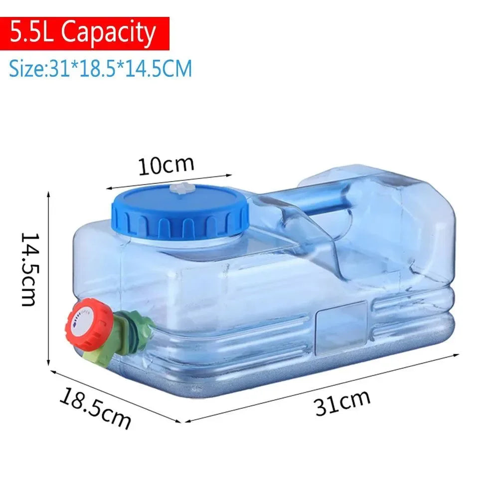 Portable Water Bucket with Faucet - Ideal for Outdoor Activities and Camping - Trekker Essentials