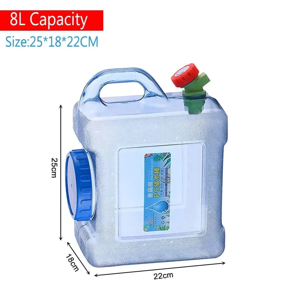 Portable Water Bucket with Faucet - Ideal for Outdoor Activities and Camping - Trekker Essentials