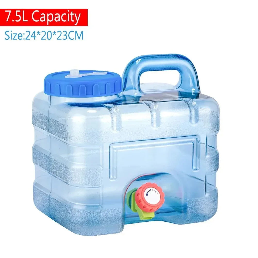 Portable Water Bucket with Faucet - Ideal for Outdoor Activities and Camping - Trekker Essentials