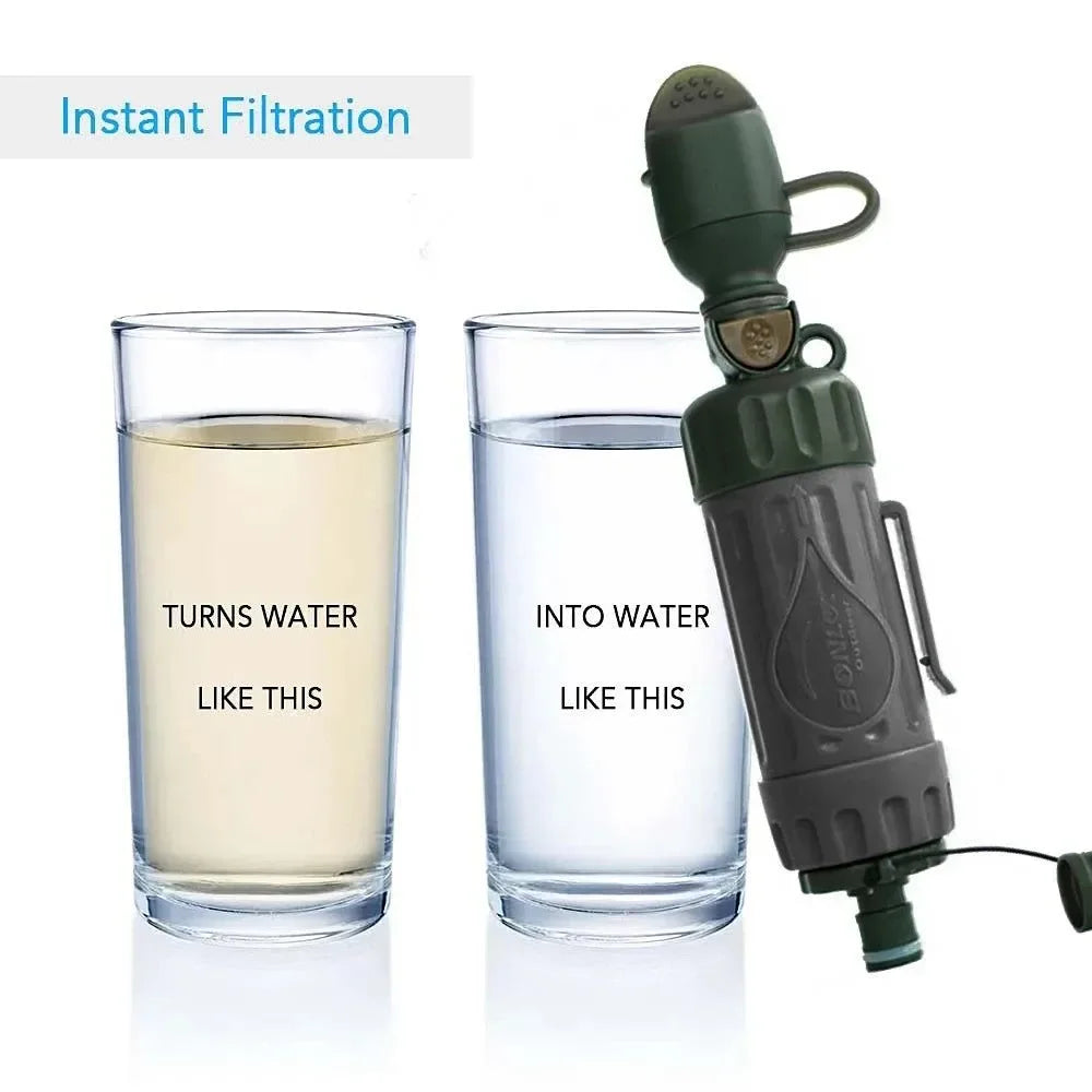 Portable Water Filter Straw - Multi-Functional Drinking Water Purifier - Trekker Essentials