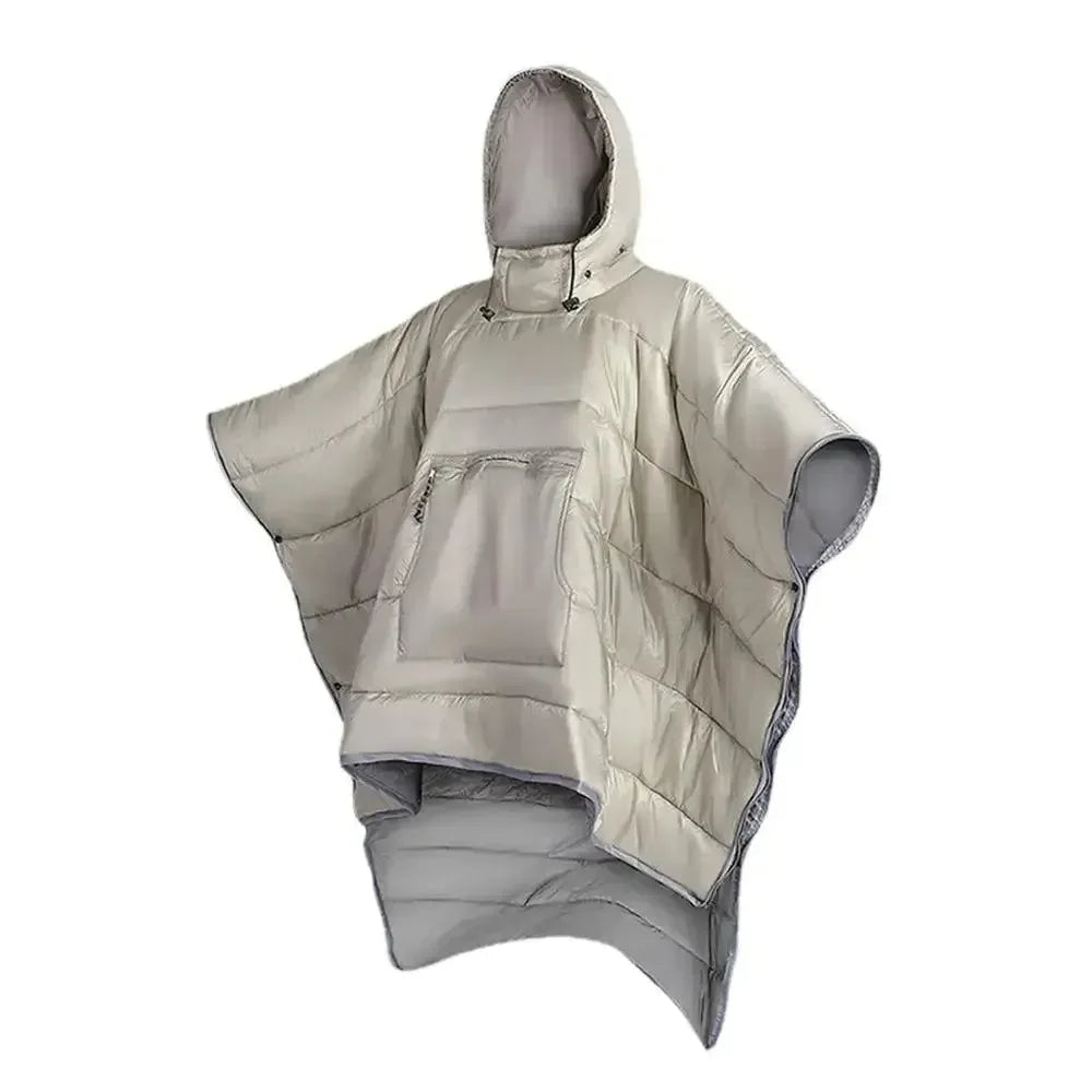 Portable Water-resistant Cloak Style Sleeping Bag - Winter Thickened and Wearable - Trekker Essentials