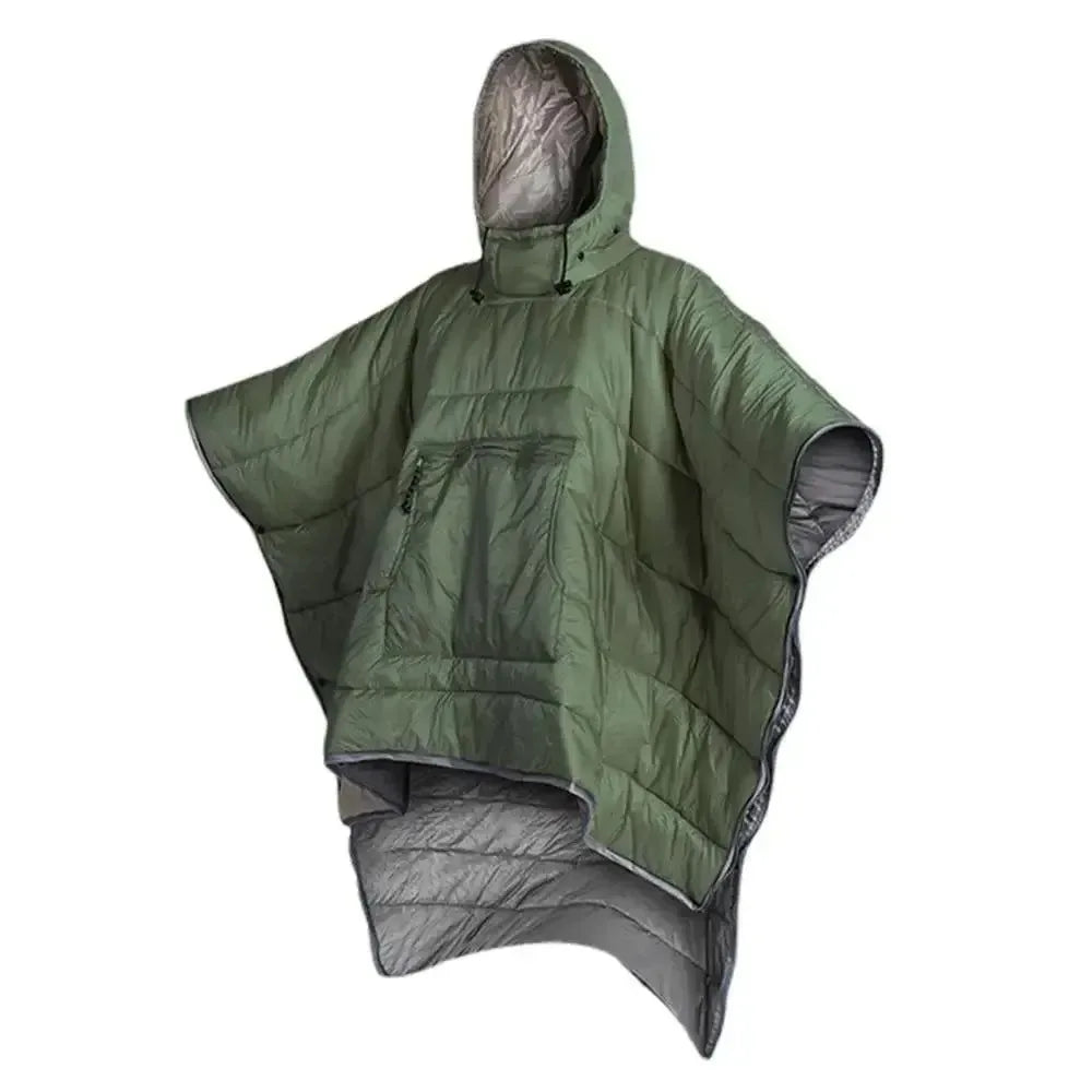 Portable Water-resistant Cloak Style Sleeping Bag - Winter Thickened and Wearable - Trekker Essentials