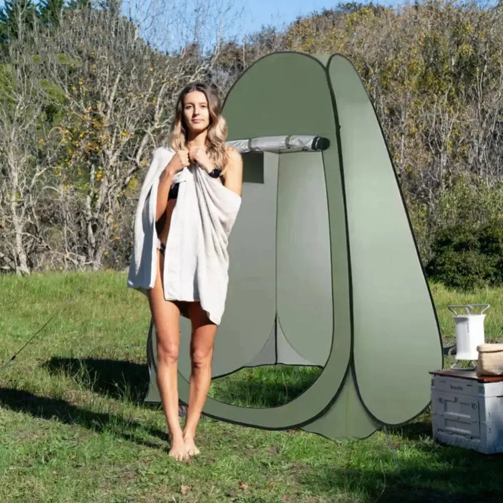 Portable Waterproof Anti-UV Shower Tent - Beach, Camping, and Hiking Privacy Shelter - Trekker Essentials