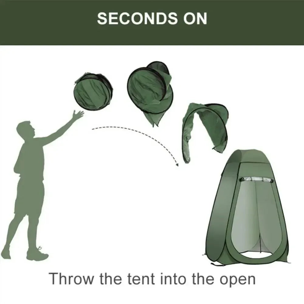 Portable Waterproof Anti-UV Shower Tent - Beach, Camping, and Hiking Privacy Shelter - Trekker Essentials