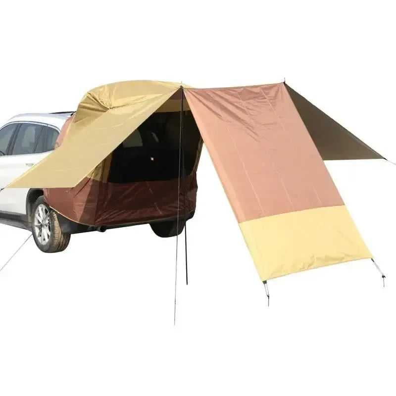 Portable Waterproof Car Awning Sun Shelter - Camping SUV Rear Tent with Quick Automatic Opening - Trekker Essentials