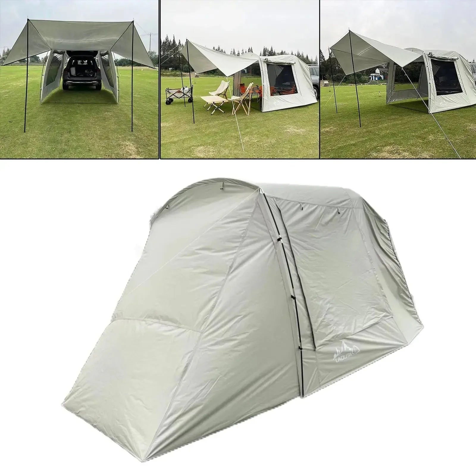 Portable Waterproof Car Rear Tent – Outdoor Camping Shelter Tent Roof Top for Beach - Trekker Essentials