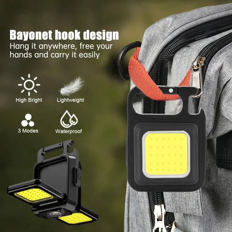 Portable Work Light and Camping Light - Double-Sided Waterproof LED Flashlight for Outdoor Fishing and Hiking - Trekker Essentials