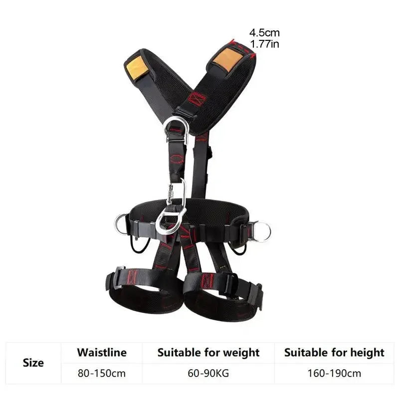 Premium Full-Body Roofing & Climbing Harness – Adjustable Safety Harness for Men - Trekker Essentials
