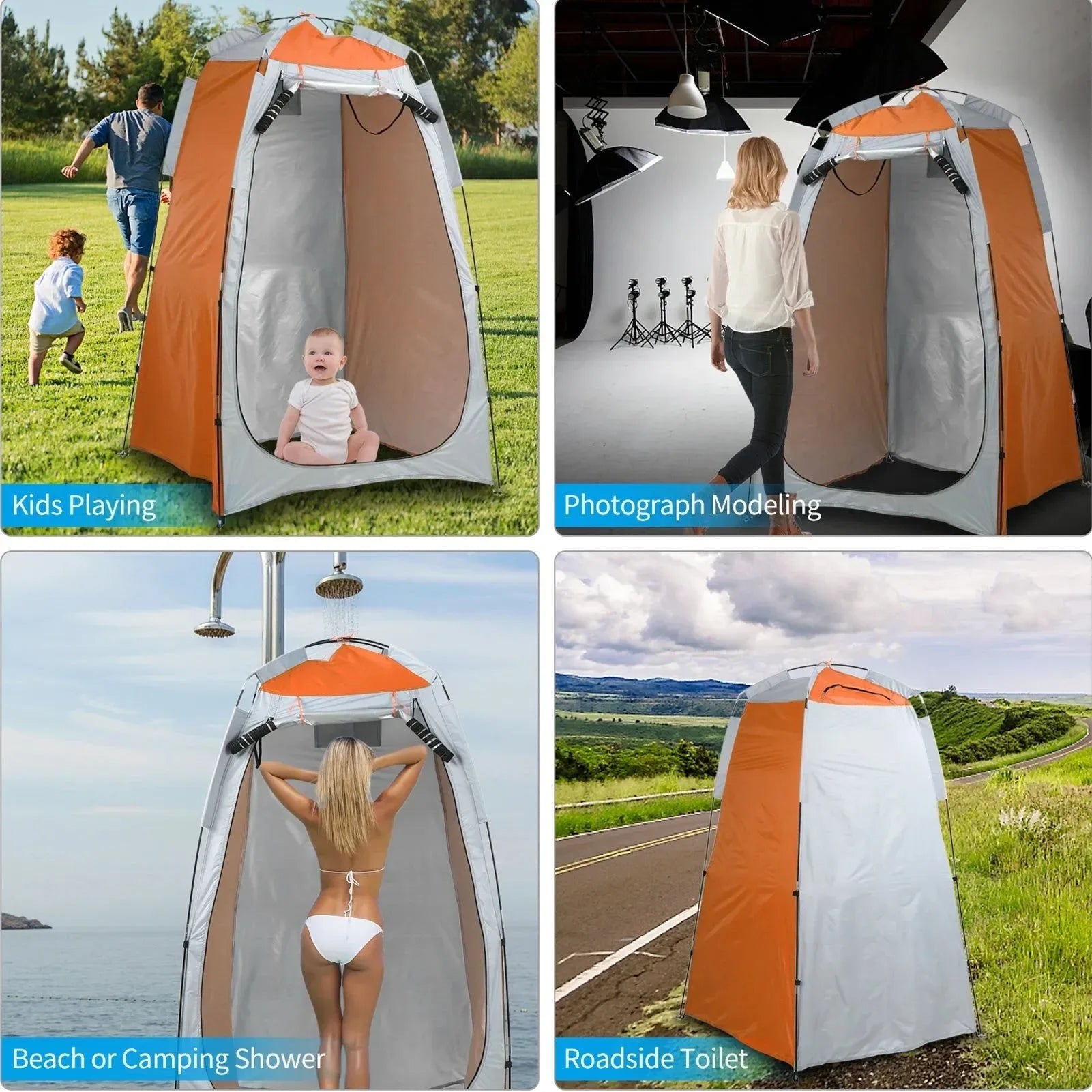 Privacy Shelter Tent – Portable Outdoor Camping Shower, Toilet & Changing Tent - Trekker Essentials