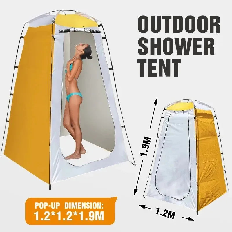 Privacy Shower Tent - Outdoor Waterproof Changing Room Shelter for Camping, Hiking, Emergency Toilet, and Shower Bathroom - Trekker Essentials