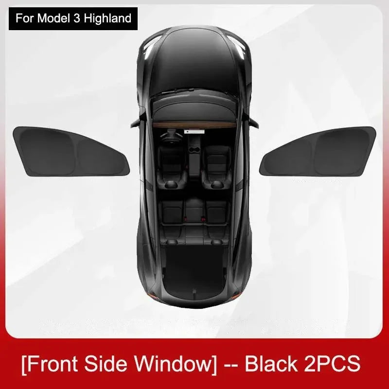 Privacy Sun Shade for Tesla Model 3 Highland – Custom-Fit Side Window & Sunroof Sunshade - Trekker Essentials