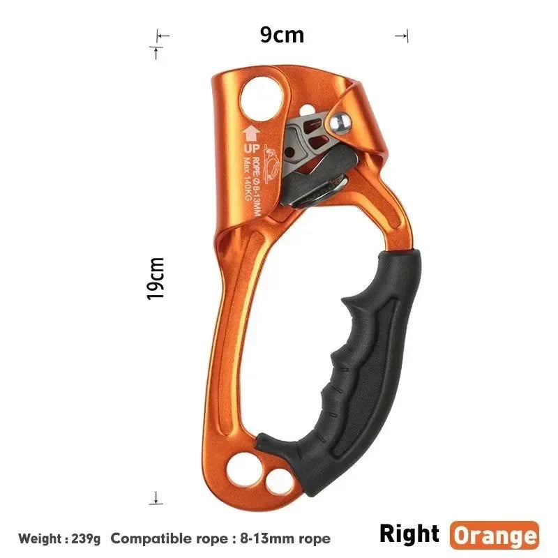 Pro Mountaineer Hand Ascender for Outdoor Rock Climbing - Trekker Essentials