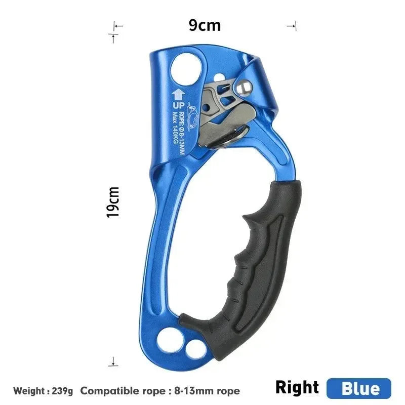 Pro Mountaineer Hand Ascender for Outdoor Rock Climbing - Trekker Essentials
