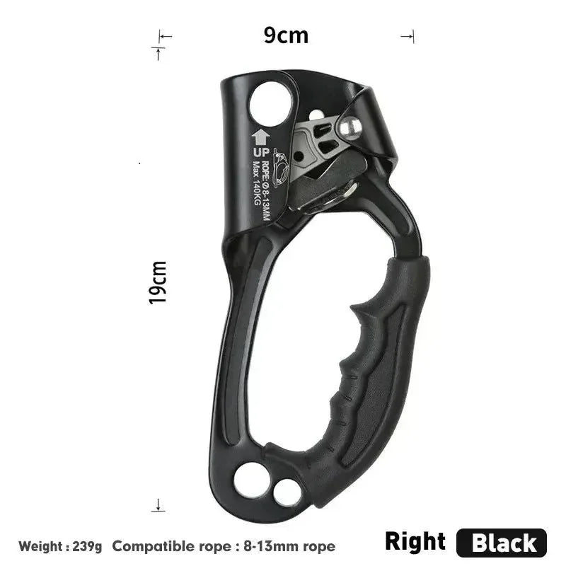 Pro Mountaineer Hand Ascender for Outdoor Rock Climbing - Trekker Essentials