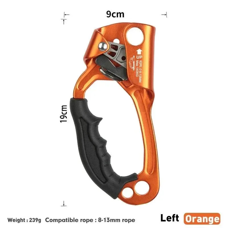 Pro Mountaineer Hand Ascender for Outdoor Rock Climbing - Trekker Essentials