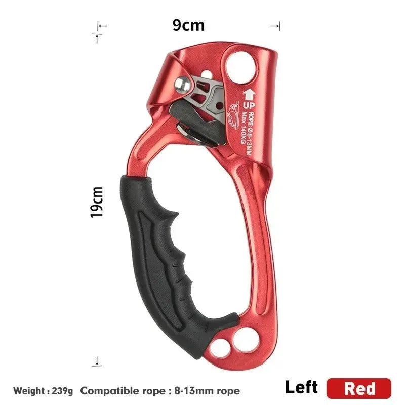 Pro Mountaineer Hand Ascender for Outdoor Rock Climbing - Trekker Essentials