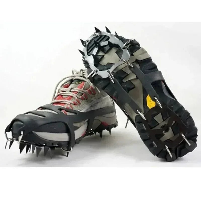 Professional 18-Stud Climbing Crampons – Anti-Slip Ice & Snow Traction Spikes - Trekker Essentials