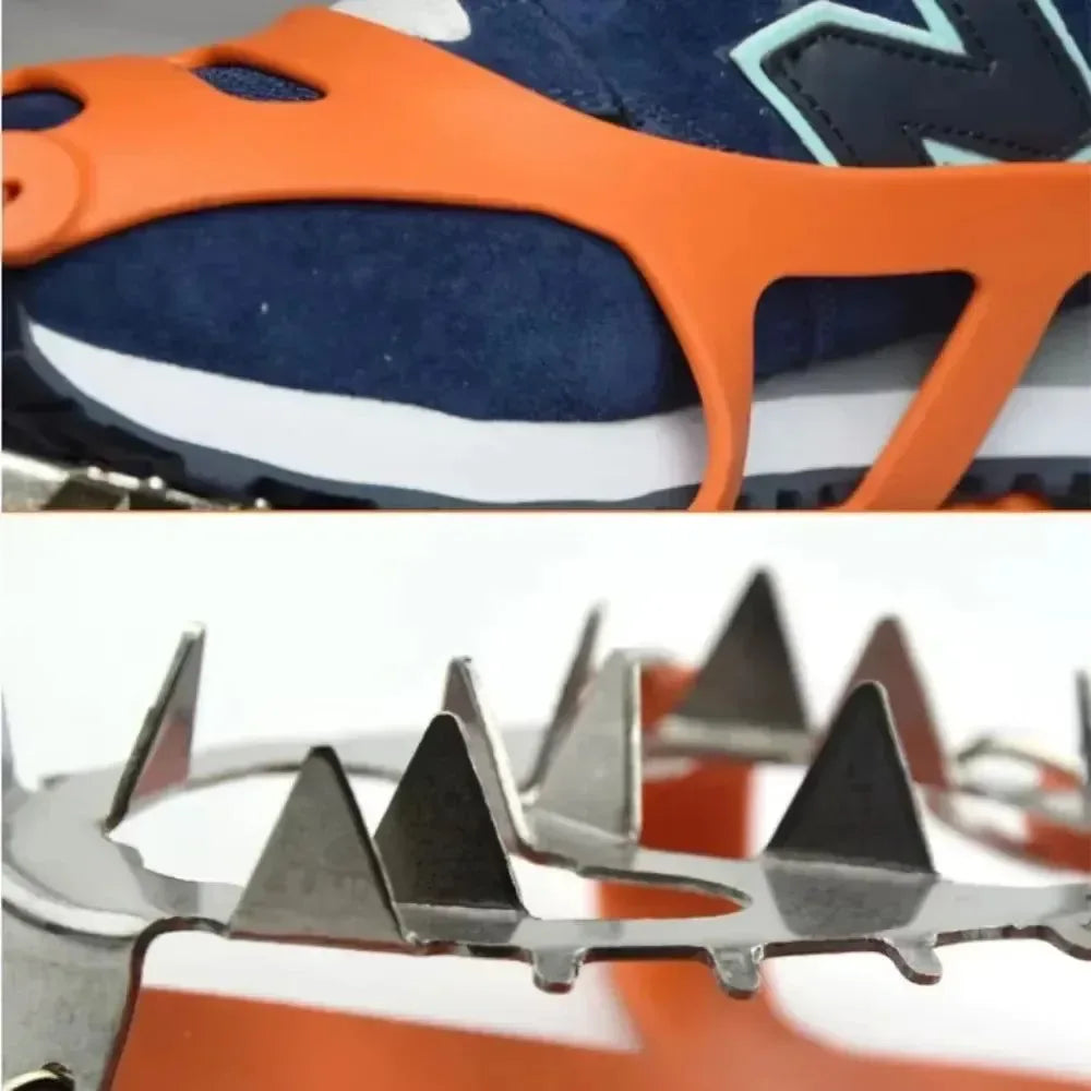 Professional 18-Stud Climbing Crampons – Anti-Slip Ice & Snow Traction Spikes - Trekker Essentials