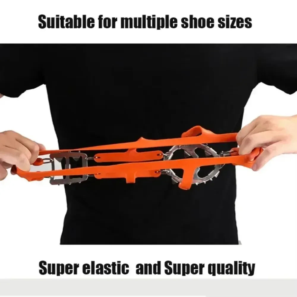 Professional 18-Stud Climbing Crampons – Anti-Slip Ice & Snow Traction Spikes - Trekker Essentials