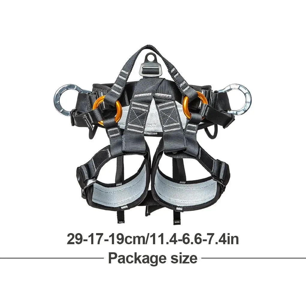 Professional Climbing Harness - Adjustable Safety Harness for Work & Sport Climbing with Fall Protection - Trekker Essentials