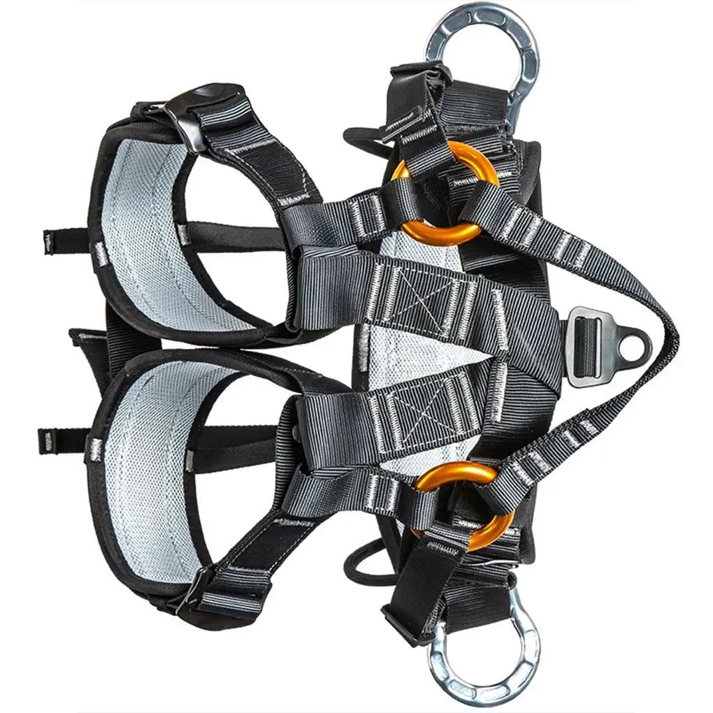 Professional Climbing Harness - Adjustable Safety Harness for Work & Sport Climbing with Fall Protection - Trekker Essentials