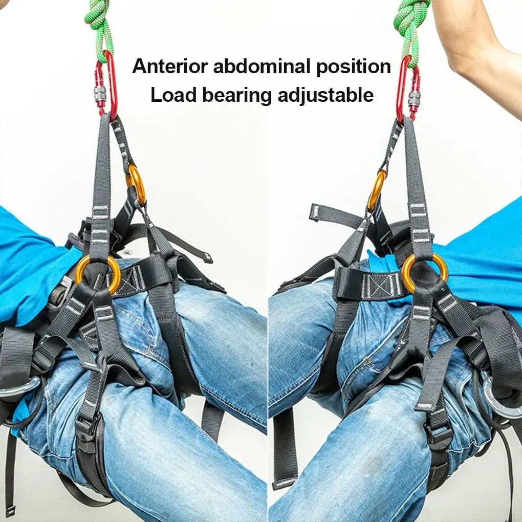 Professional Climbing Harness - Adjustable Safety Harness for Work & Sport Climbing with Fall Protection - Trekker Essentials