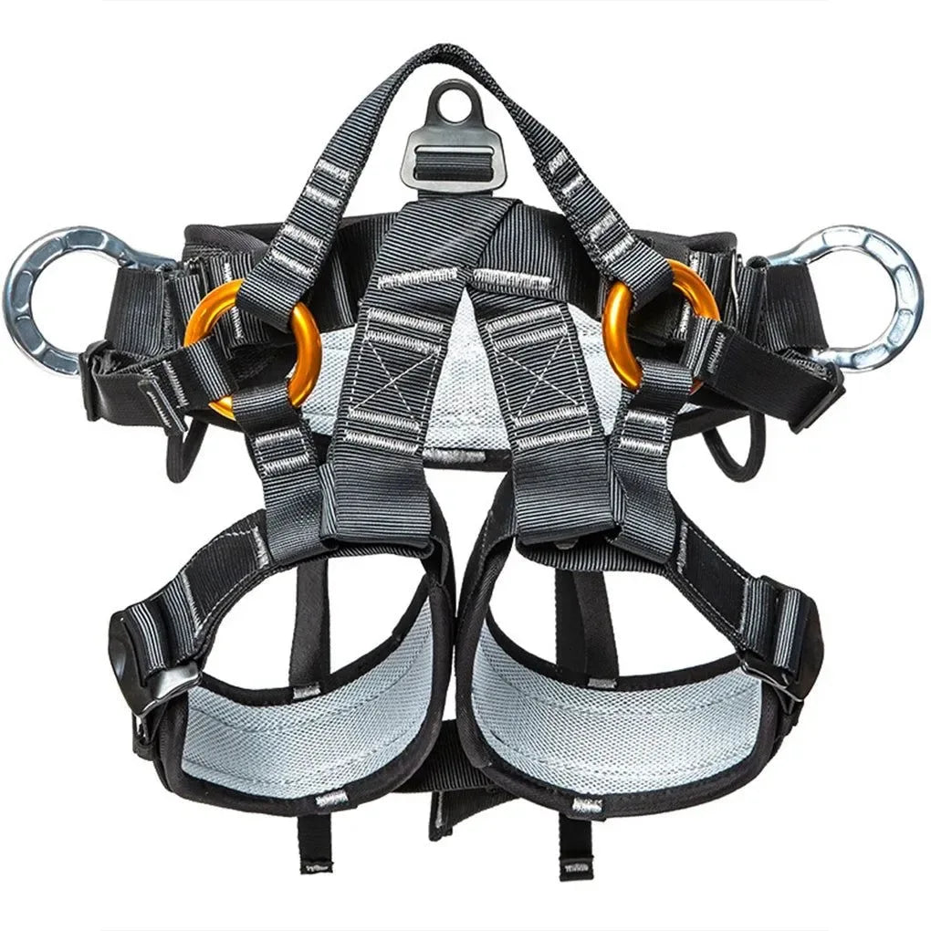 Professional Climbing Harness - Adjustable Safety Harness for Work & Sport Climbing with Fall Protection - Trekker Essentials