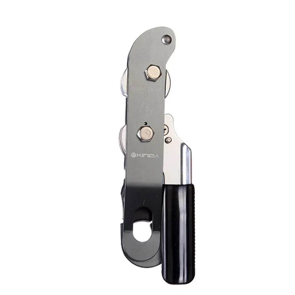 Professional Handle-Control Descent Device for Rock Climbing - STOP Abseiling and Rappelling Brake - Trekker Essentials