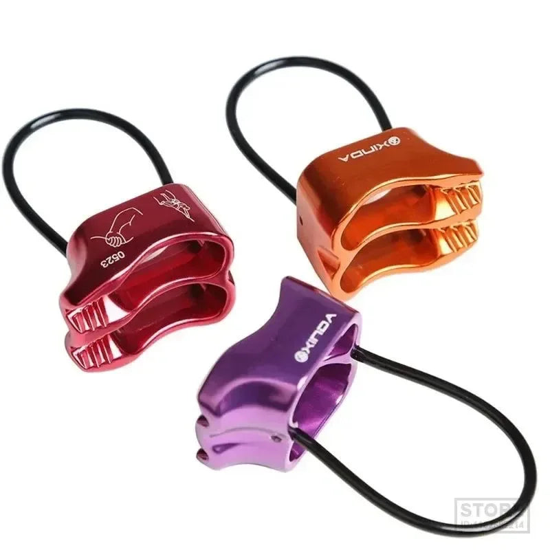 Professional Rappel ATC Belay Device – 25KN Aluminum Descender for Rock Climbing, Camping & Hiking - Trekker Essentials