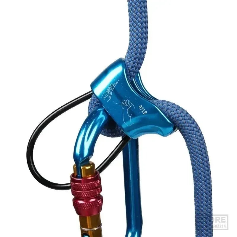 Professional Rappel ATC Belay Device – 25KN Aluminum Descender for Rock Climbing, Camping & Hiking - Trekker Essentials