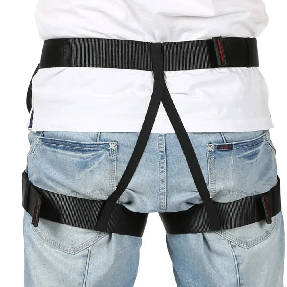 Professional Rock Climbing Harness - Adjustable Half Body Safety Belt for Mountaineering & Aerial Work - Trekker Essentials