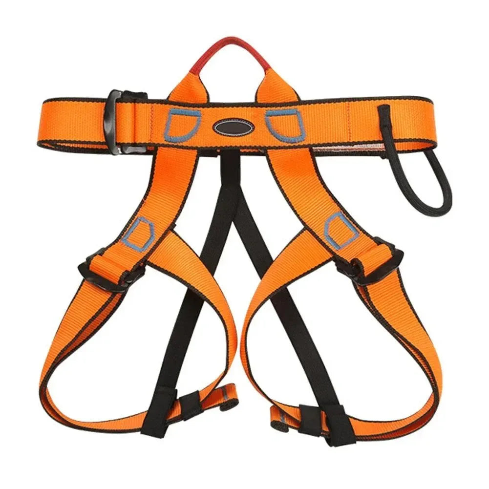 Professional Rock Climbing Harness - Adjustable Half Body Safety Belt for Mountaineering & Aerial Work - Trekker Essentials