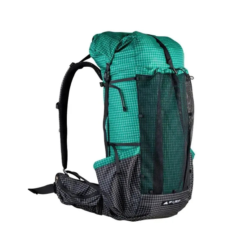 Qi Dian Pro Travel Camping Hiking Backpack: Ultralight Frameless 40+16L Outdoor Pack - Trekker Essentials
