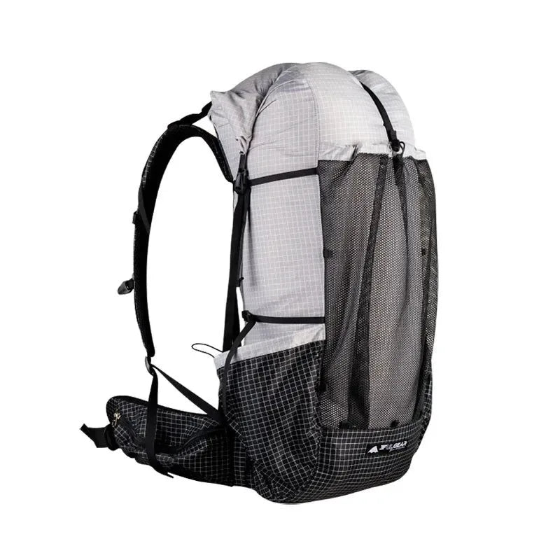 Qi Dian Pro Travel Camping Hiking Backpack: Ultralight Frameless 40+16L Outdoor Pack - Trekker Essentials
