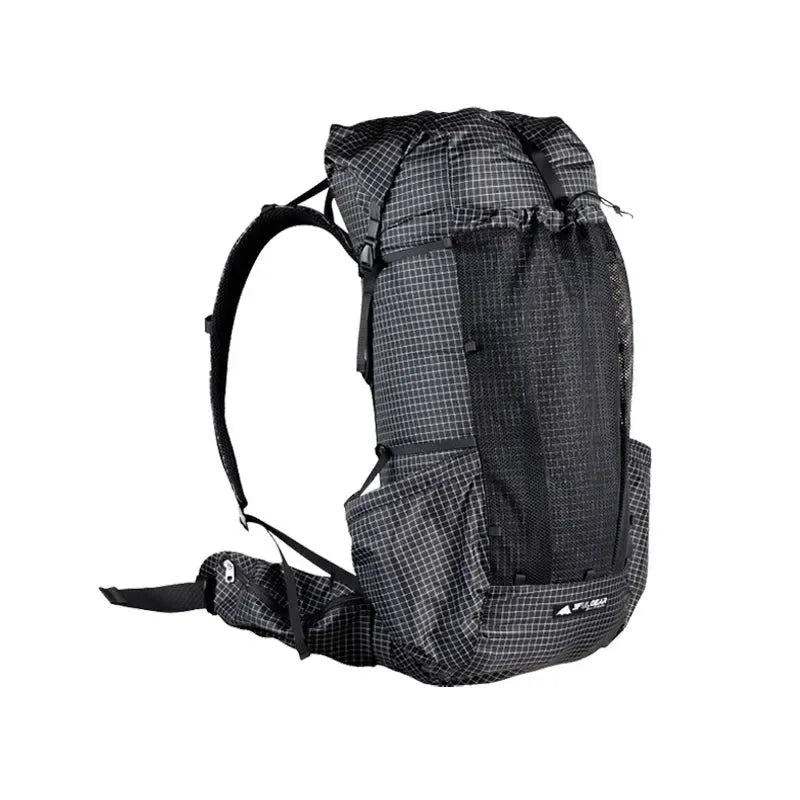 Qi Dian Pro Travel Camping Hiking Backpack: Ultralight Frameless 40+16L Outdoor Pack - Trekker Essentials
