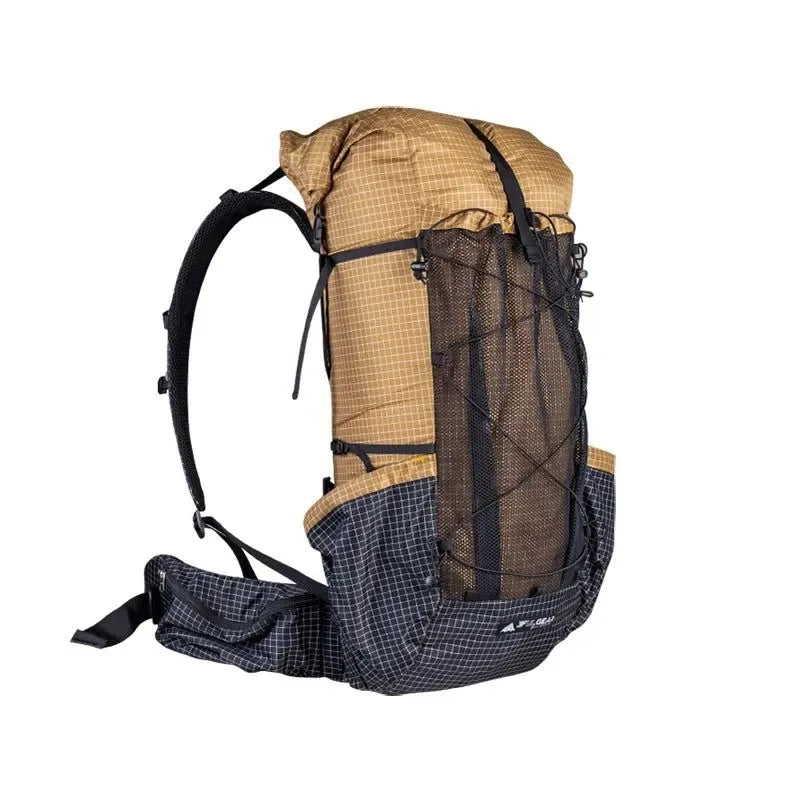 Qi Dian Pro Travel Camping Hiking Backpack: Ultralight Frameless 40+16L Outdoor Pack - Trekker Essentials