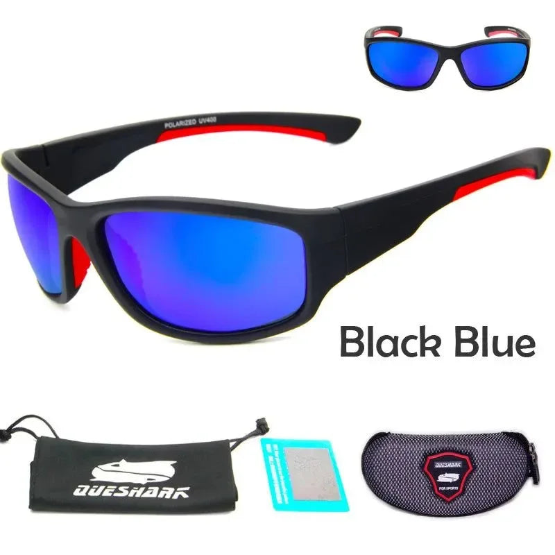 QUESHARK Men Women Polarized Sunglasses Cycling Eyewear Bicycle Goggles Driving Riding MTB Road Bike Hiking Fishing Glasses - Trekker Essentials