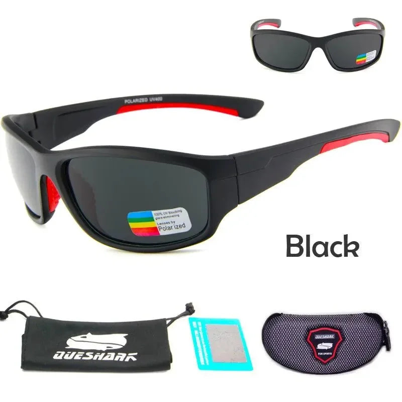 QUESHARK Men Women Polarized Sunglasses Cycling Eyewear Bicycle Goggles Driving Riding MTB Road Bike Hiking Fishing Glasses - Trekker Essentials