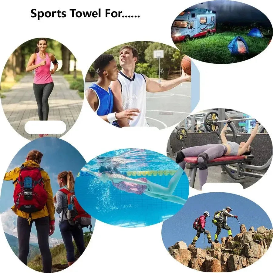 Quick-Dry Sports Towel 40x80cm - Ultra Absorbent Microfiber Towel for Camping, Gym, Yoga, Beach & Outdoor Activities - Trekker Essentials