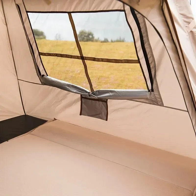 Quick-Opening Automatic Inflatable Tent: Rain, Wind, and Sun Protection with Small Hat Tent - Trekker Essentials