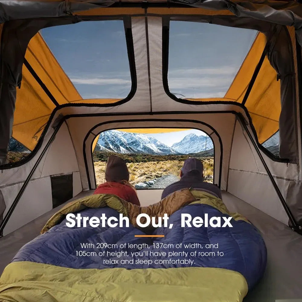 Quick-Setup Soft Shell Rooftop Tent – Waterproof 4x4 Camping Tent with Aluminum Base & 3000mm Waterproof Rating - Trekker Essentials