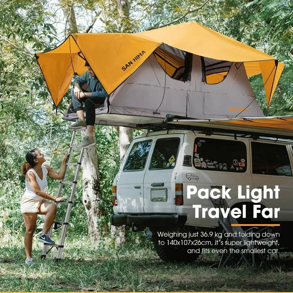 Quick-Setup Soft Shell Rooftop Tent – Waterproof 4x4 Camping Tent with Aluminum Base & 3000mm Waterproof Rating - Trekker Essentials