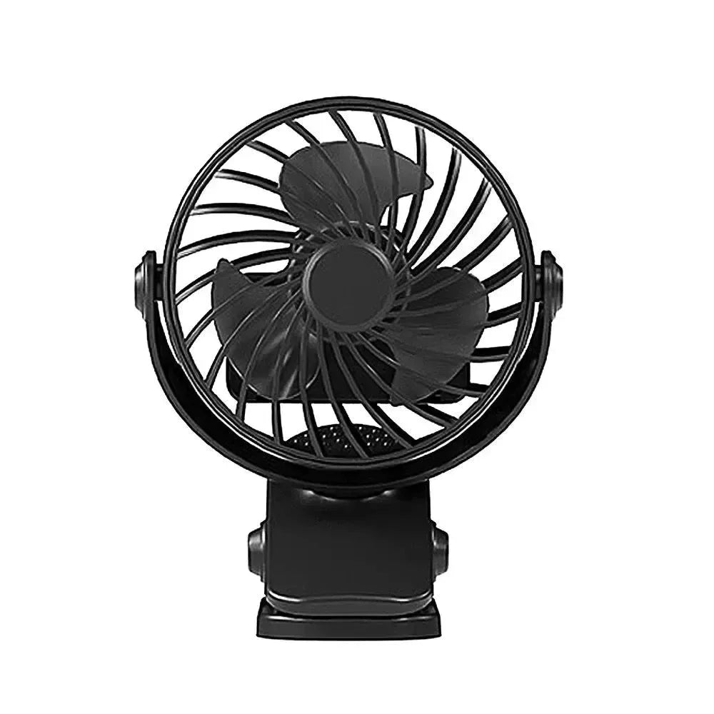 Rechargeable 720° Rotating Clip Fan with Nightlight – Portable & Versatile Cooling Solution - Trekker Essentials